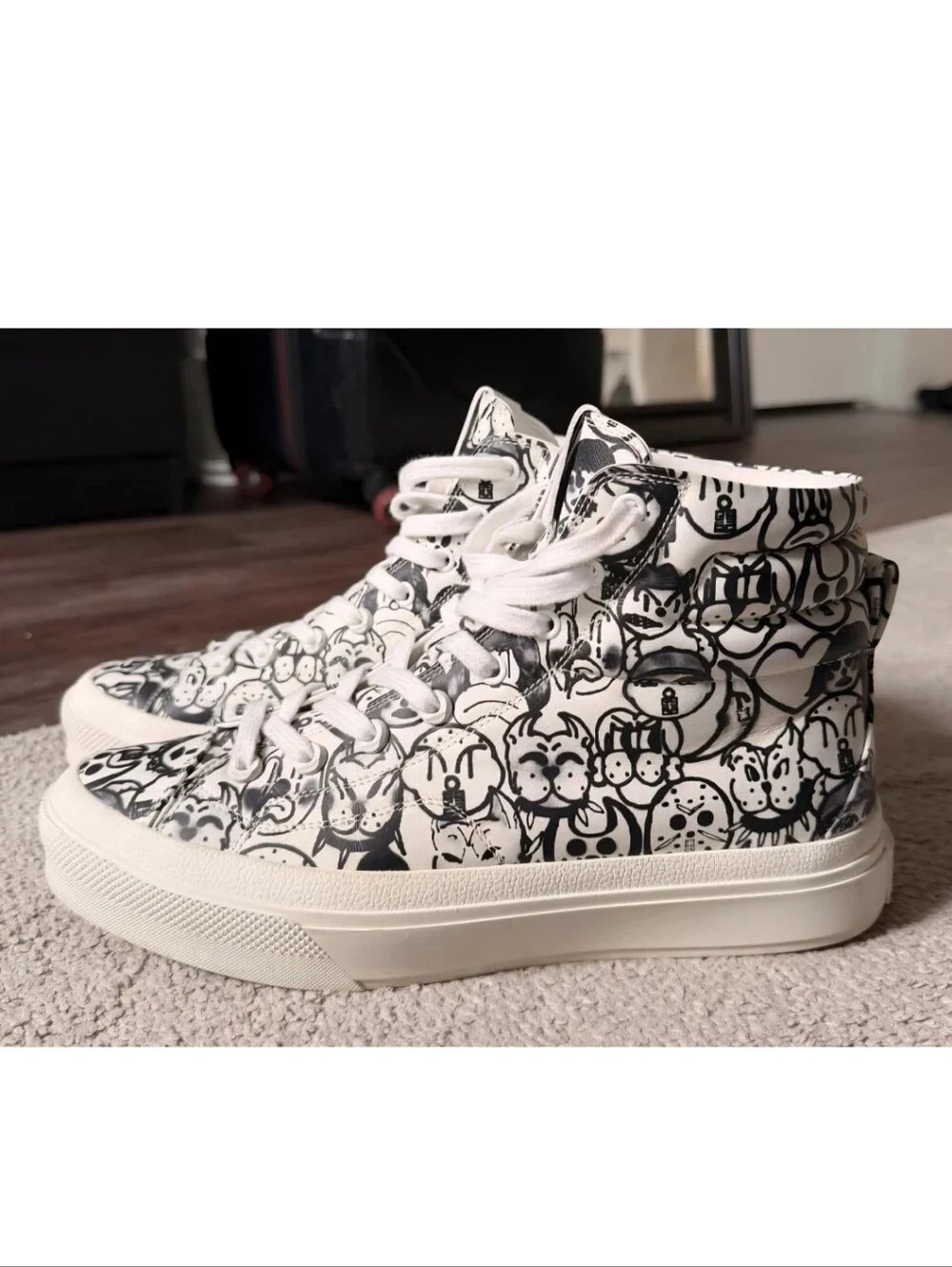 Givenchy X Chito Mens High Too 4G White Sneakers Size 8 US (41 EU)